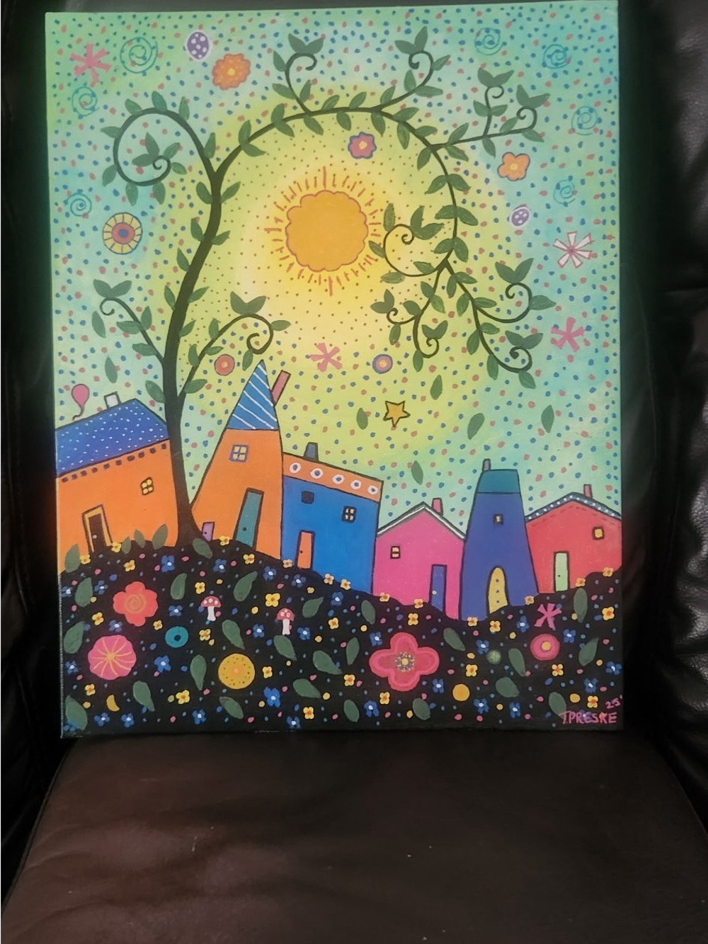 Whimsical Village Wall Art - Multicolor by TPreske